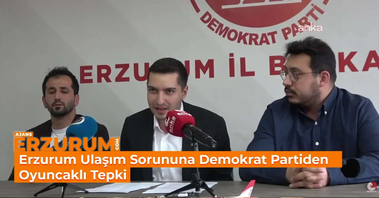 Erzurum Ulaşım Sorununa Demokrat Partiden Oyuncaklı Tepki